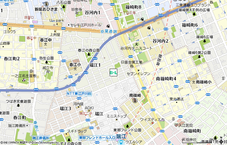 安田医院付近の地図